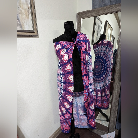 NWOT Convertible BOHO Sarong Cover Up - Picture 6 of 12